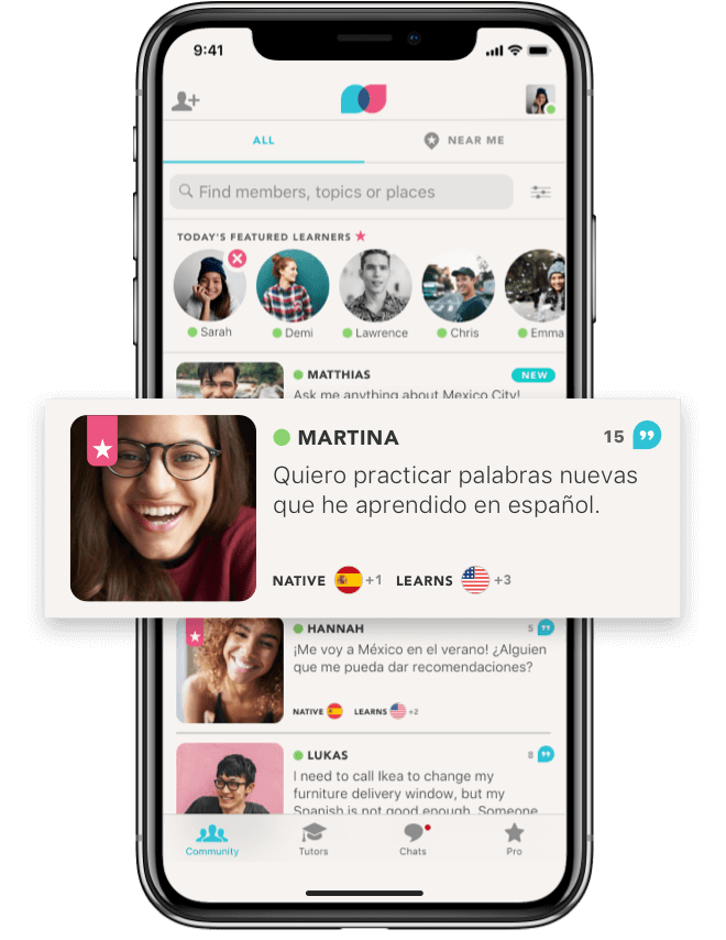 Tandem app community